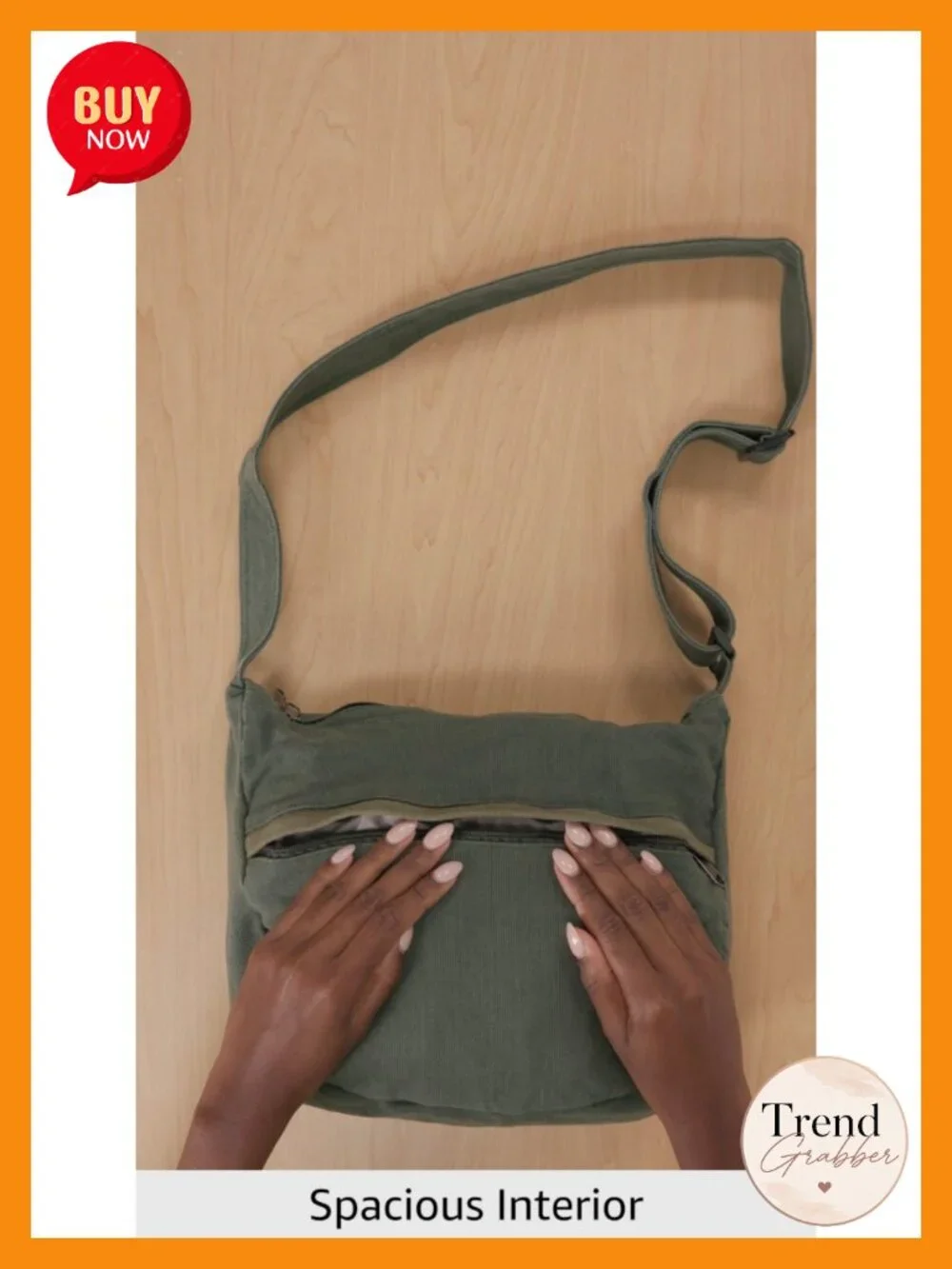 Canvas Messenger Bag Hobo Crossbody Shoulder Tote Handbag